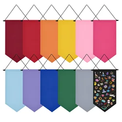 Paño de almacenamiento de insignias, tablero de colección, broche, medalla, exhibición, colgante, almacenamiento Ins colorido, tela colgante, broche largo, almacenamiento colgante