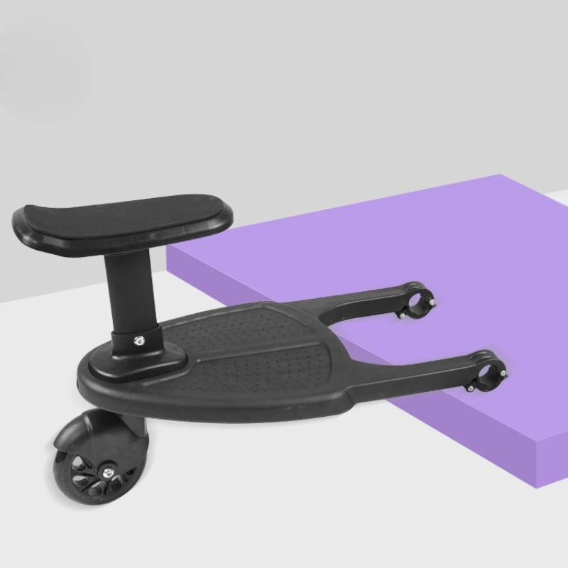 Extensión de cochecito de doble asiento con ruedas duraderas que absorben los golpes: instalación rápida de una sola segunda para salidas de hermanos - imagen 3