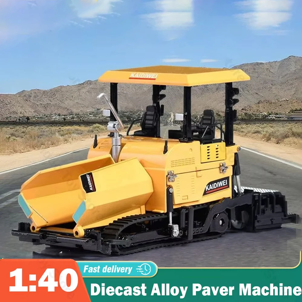 Camion pavimentadora 1:40 de aleacion para ninos - imagen 4