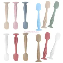 R6FD 3pcs fácil limpio para pañales pañales para bebés aplicadoras cuchara cuchara cepillo silicona spátula con base