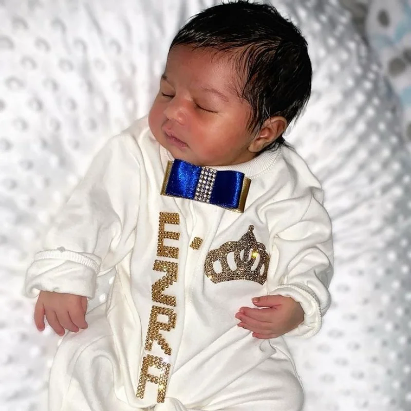 Ropa de algodón Real para recién nacido, 5 piezas, productos para Infant0, camisa, pantalones, mitones, manta receptora - imagen 2