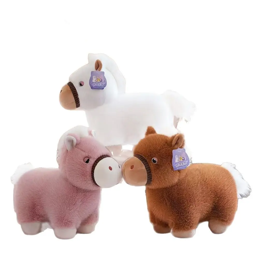 Caballo de peluche suave y esponjoso – Potro decorativo - imagen 3