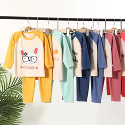 Pijama de invierno infantil con dibujos – Conjunto de lana para niños