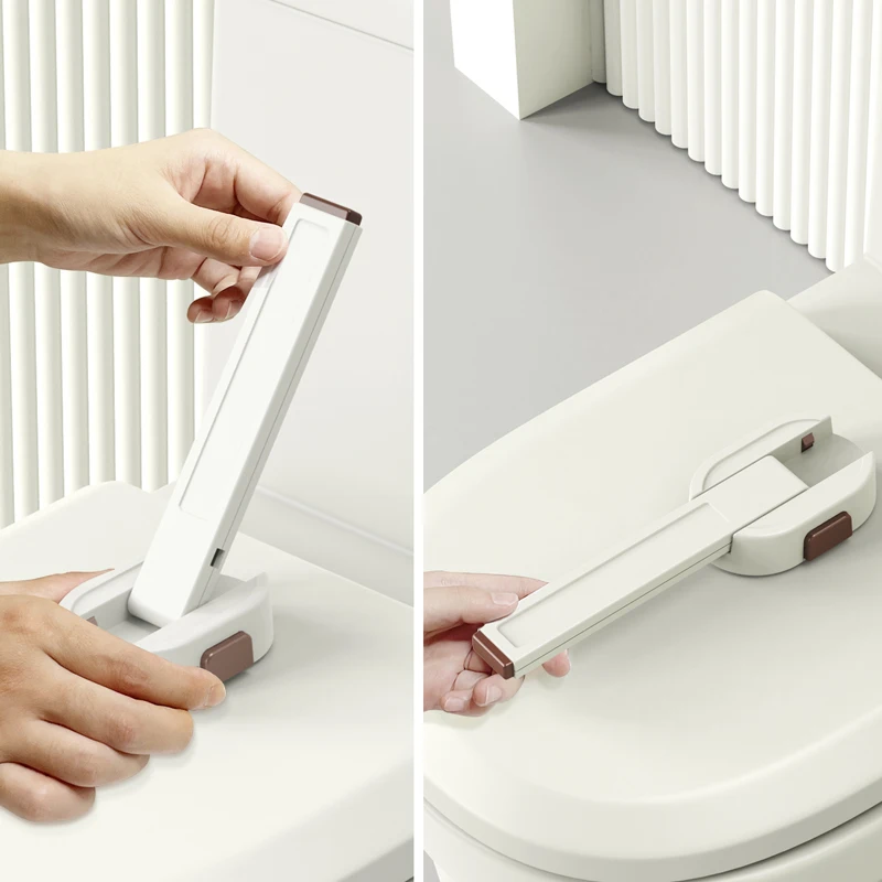Cerradura de seguridad para inodoro para bebés, protección de seguridad para el hogar, tapa de inodoros antiapertura, suministros de seguridad para niños, mascotas, perros y gatos, artículos de protección, 1/2 Uds. - imagen 3