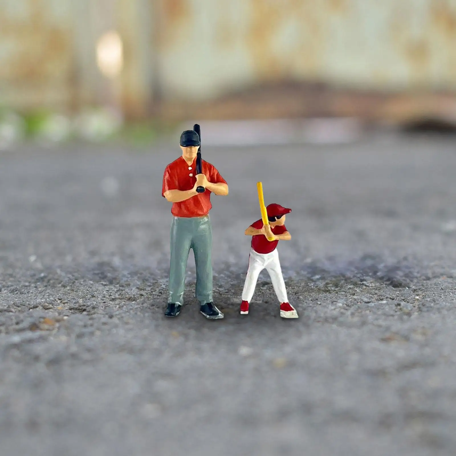 1/64 Miniature People Figurines Sand Table Ornament Collectibles Crafts Miniature Scene Decor for Micro Landscapes Decor Layout