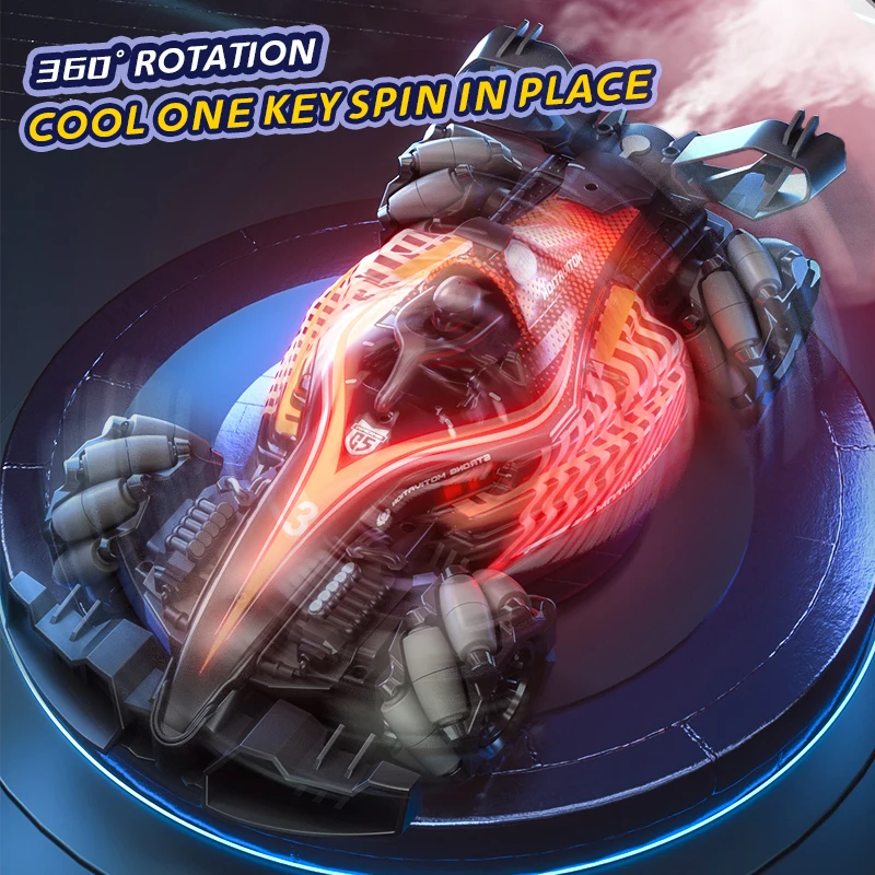 JJRC Q186 Drift RC Car Dual Contol  Gesture Control with Light  Music 2.4G Wireless Remote Control Racing Spray Stunt Car Xmas - imagen 5