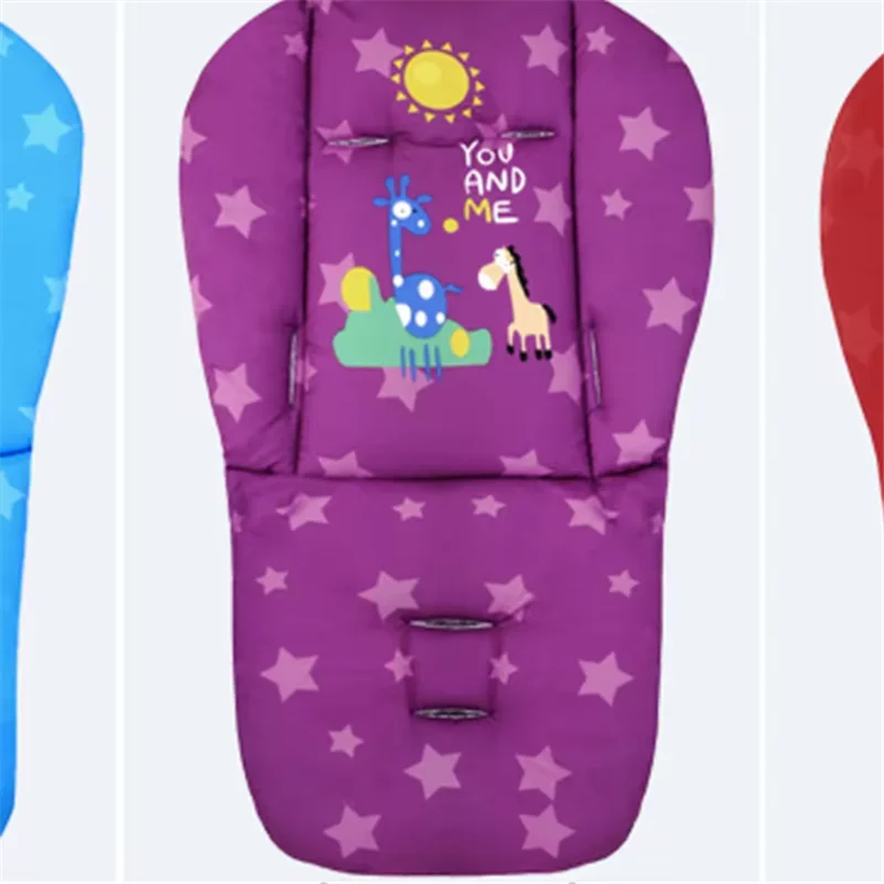 Nuevo cojín para asiento de carrito para niños, cojín Universal de algodón para silla de comedor de bebé para las cuatro estaciones, cojín de algodón para cochecito de dibujos animados - imagen 5