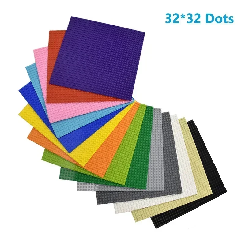 Placa Base de bloques de 3 uds., 32x32, 32x16 puntos, placa Base, bloques de construcción clásicos, piezas MOC para figuras de ciudad, juguete para niños - imagen 3