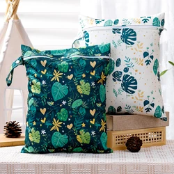 Bolsa impermeable reusable para pañales de tela con cremallera