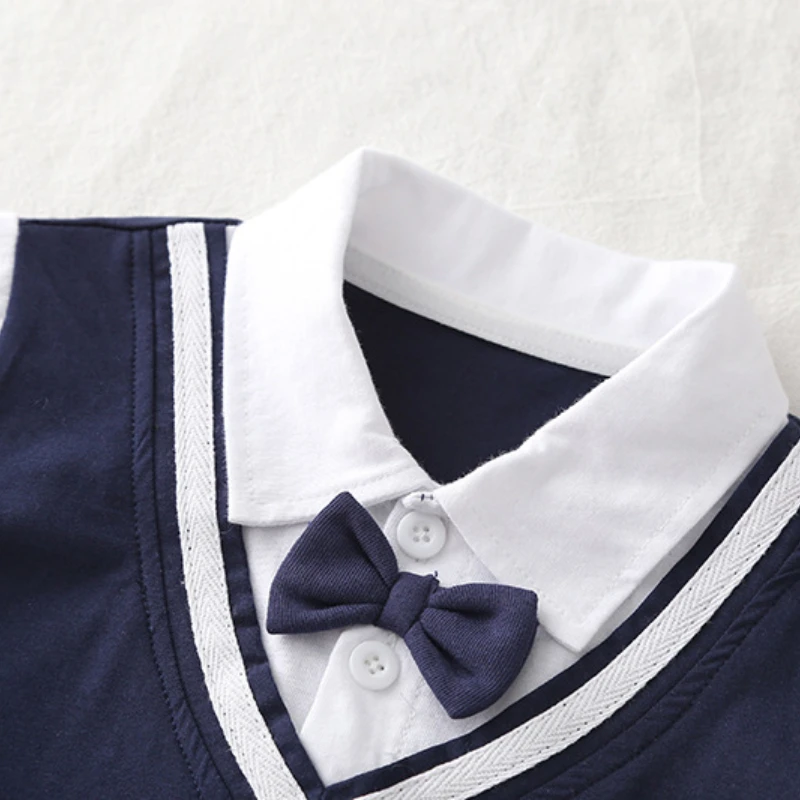 Nuevo conjunto de ropa de verano para bebés, camiseta para niños, pantalones cortos, 2 unids/set, ropa para niñas, disfraz infantil de moda, chándales para niños pequeños - imagen 5