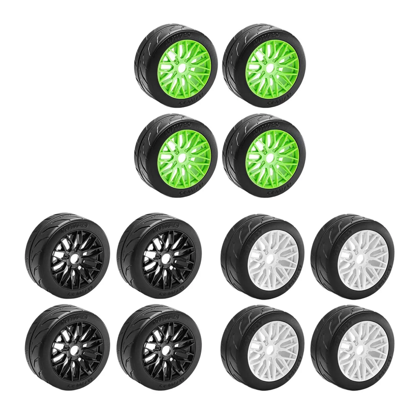 4Pcs 1/8 RC Car Tires Modification RC Race Wheel Short Course Truck Truck