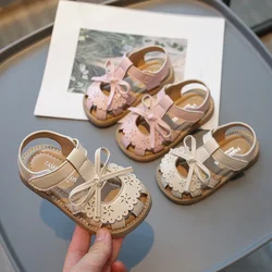 Sandalias verano niña – Antideslizantes estilo princessa con encaje