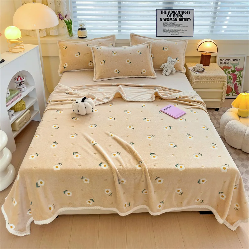 Manta de franela floral bebé – Suave y ligera siesta veraniega - imagen 2
