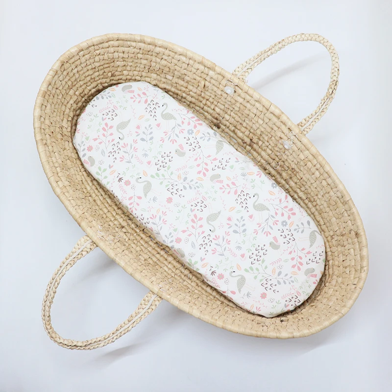 Sábana ajustable de algodón para bebé de 82x41cm, funda de colchón suave y transpirable para recién nacido, funda para cambiador de 32x16 pulgadas para niño y niña - imagen 5