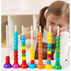 Juguete Montessori de madera para aprender matemáticas básicas