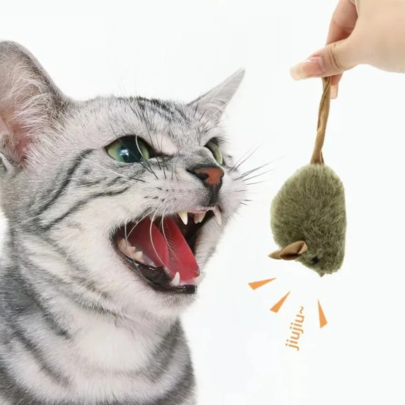 Ratón de peluche interactivo con sonido para niños - imagen 2