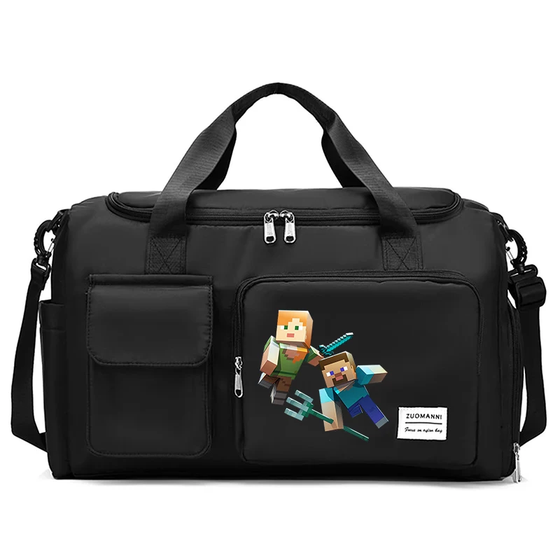 Bolsa de viaje de dibujos animados para adultos de 44CM, bolso portátil, bolsas de almacenamiento de gran capacidad, mochila de gimnasio con compartimento para zapatos, regalos bonitos - imagen 4