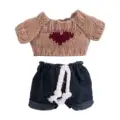 brown with heart