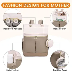 Mochila cambiador impermeable para bebé con organizador interior