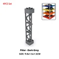 4PCS Gray pillar
