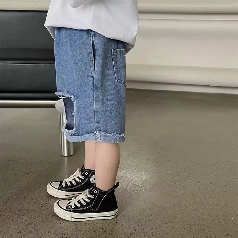 Bermudas vaqueras para niños – Tejido ligero de verano - imagen 4