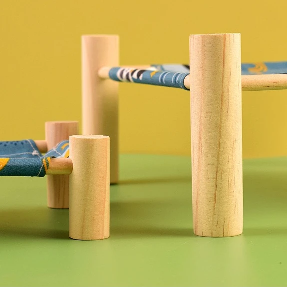 【Removible y lavable】 Cama transpirable para animales pequeños, hamaca para hámster, cama de madera de verano para conejillo de indias, escondite de Chinchilla - imagen 4