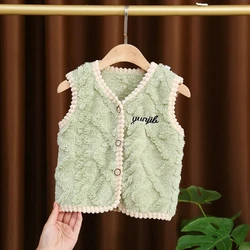 Chaleco polar bebé doble cara para invierno y otoño