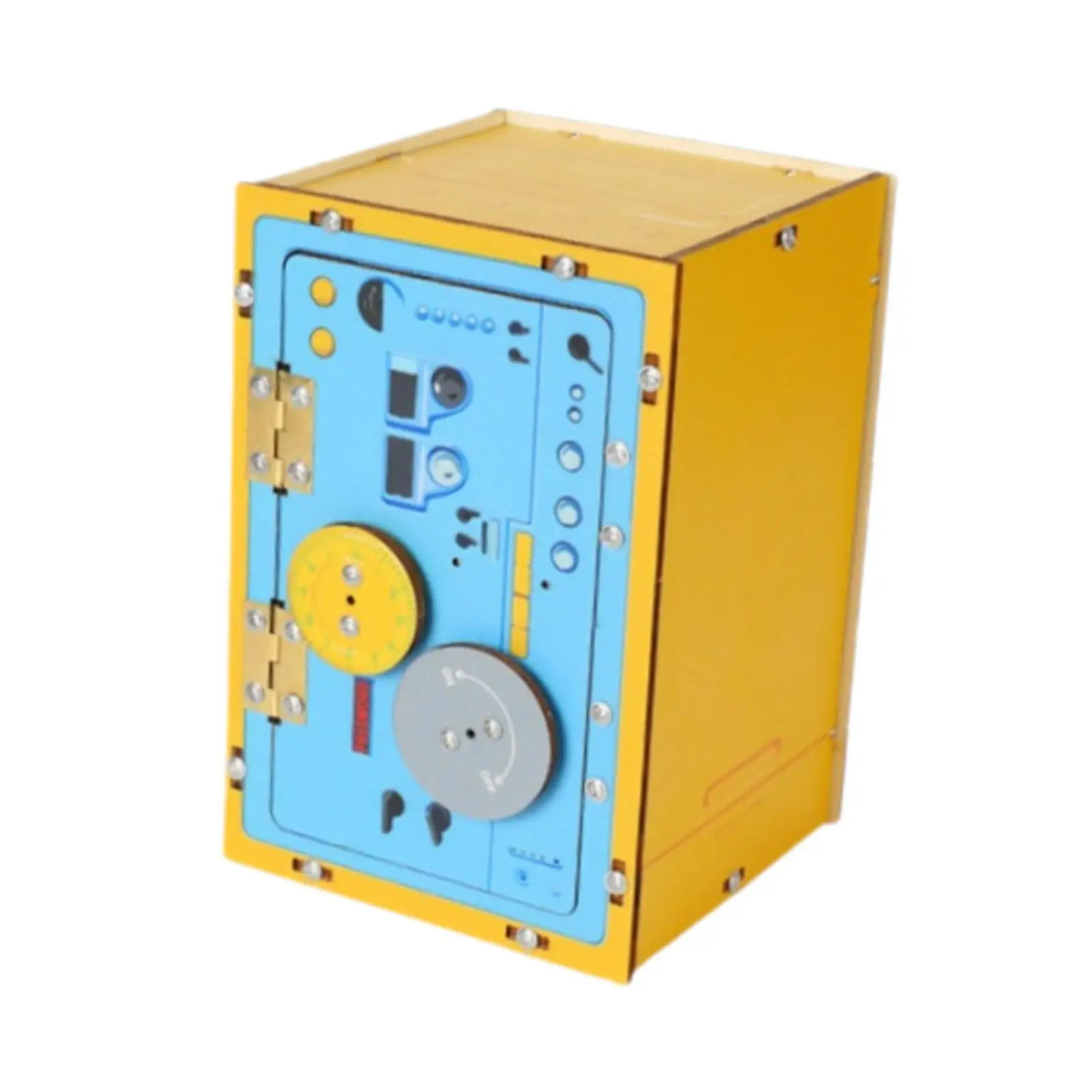 Mechanical Password Box Building Project Learning Toy Practicing DIY Science Experiment Experiment Toy DIY Wooden Assembly Toy