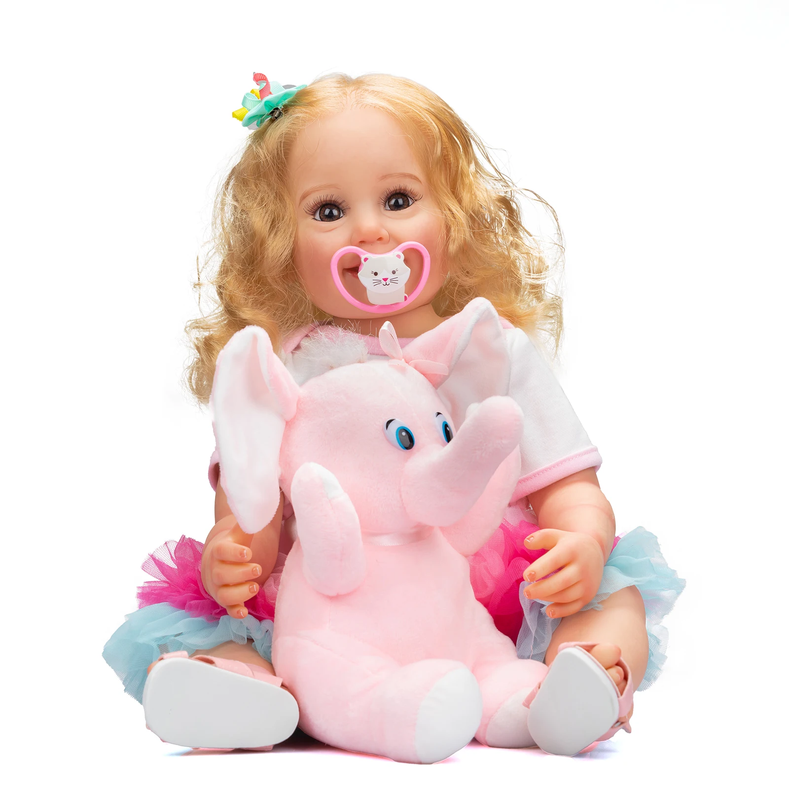 NPK muñeca reborn Cammi realista cuerpo completo para niña - imagen 3