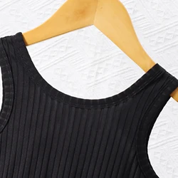 Vestido niña negro sin mangas – estilo casual verano