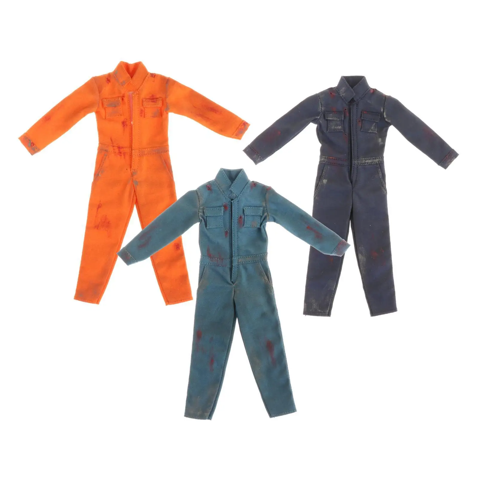 Jumpsuit Model 1:12 Scale Mans Figure Clothes for 6inch Male Action Figures