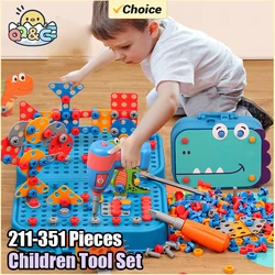 Set herramientas niño con taladro y tornillos – Dinosaurio