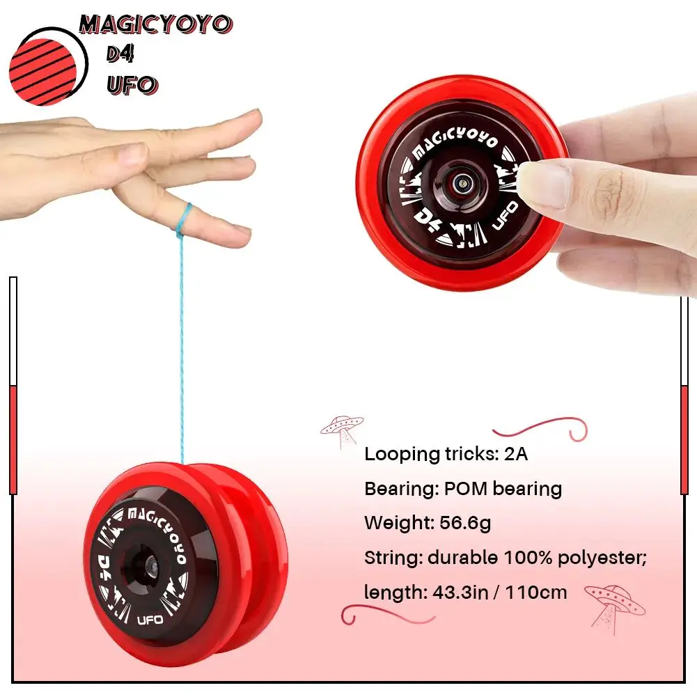 Original MAGICYOYO D4 nuevo básico 2A plástico sensible sueño principiante práctica Yoyo juguete para niños regalo de cumpleaños - imagen 2