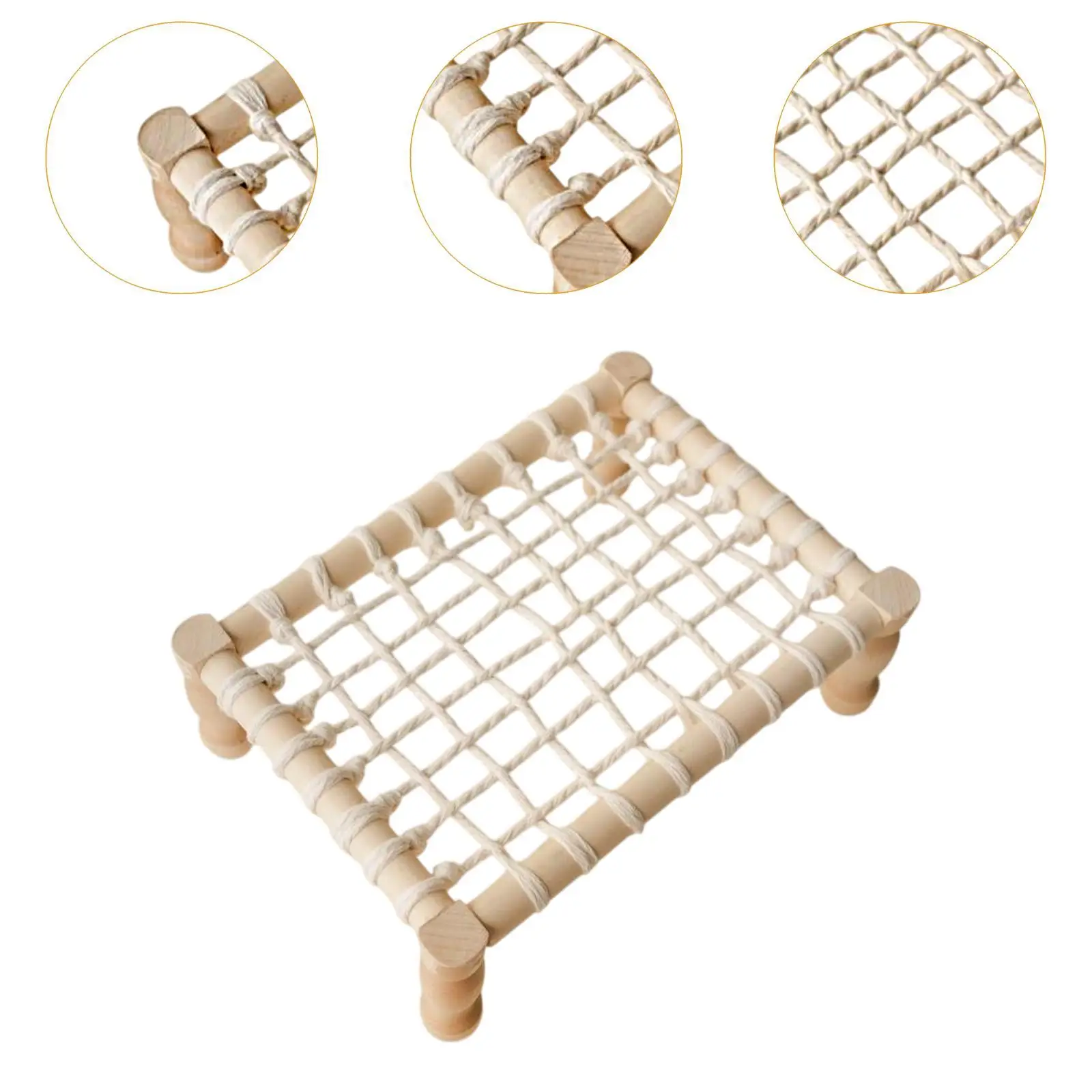 Bed for Photography Retro Multifunctional Home Decoration Photo Studio Prop for Newborn Birthday Gifts Party Photo Taking Infant