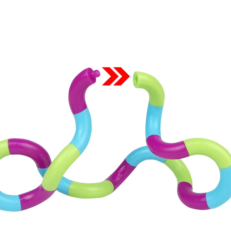 1/3/5 Uds. Juguete antiestrés trenzado colorido cuerda bobinada alivio del estrés juguetes sensoriales para chico adultos recompensas en el aula Goodie Bag favores - imagen 4