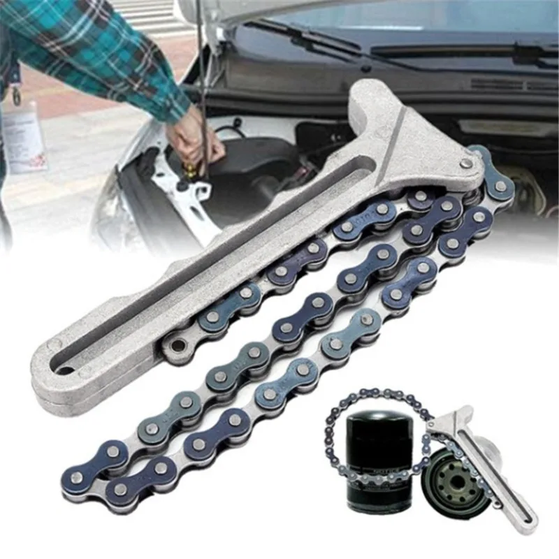 Llave de cadena ajustable para filtro de aceite de coche - imagen 3
