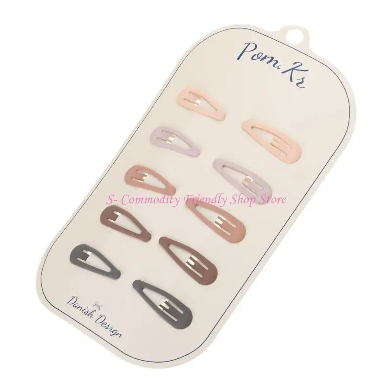 85AE Paquete 10 lindas pinzas para cabello para niñas, pinza para cabello con forma estrella y corazón, perfecta