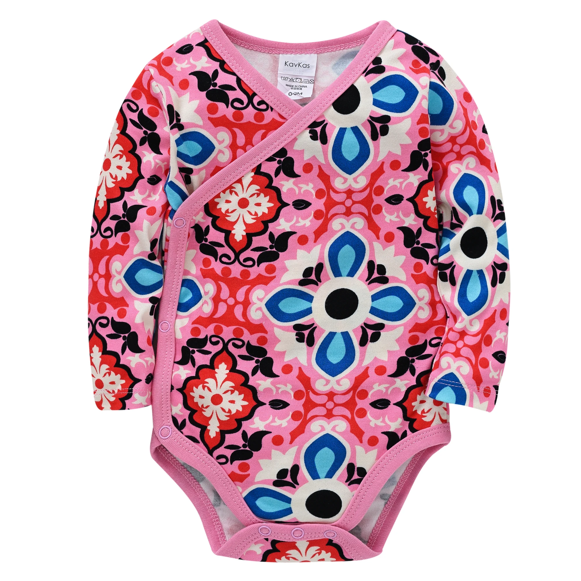 Kavkas-body de manga larga para niñas, ropa de algodón para recién nacidos de una pieza, disfraz Infantil de 0 a 12 meses