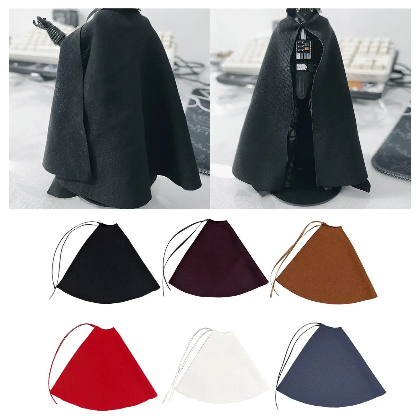 1:12 Action Figure Cape Trendy Dress up Doll Clothes for 6 inch Male Figures 1:12 Action Figure Cape Trendy Dress up Doll Clothes for 6 inch Male Figures