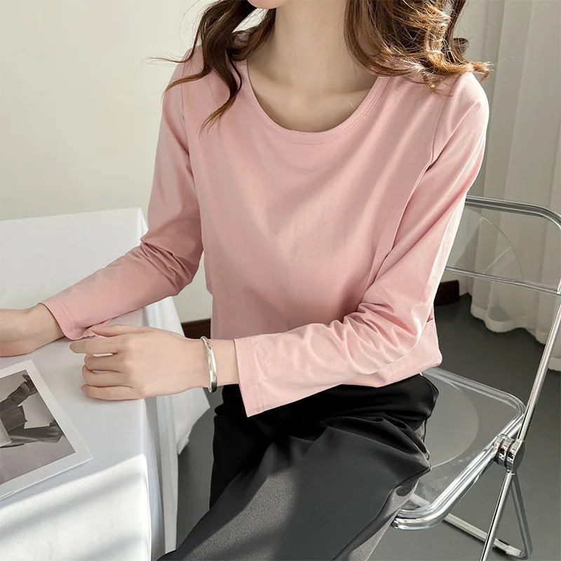 Camisetas de lactancia posparto, Tops de maternidad informales sueltos, ropa de lactancia para mamá, camiseta de manga larga para mujeres embarazadas - imagen 3