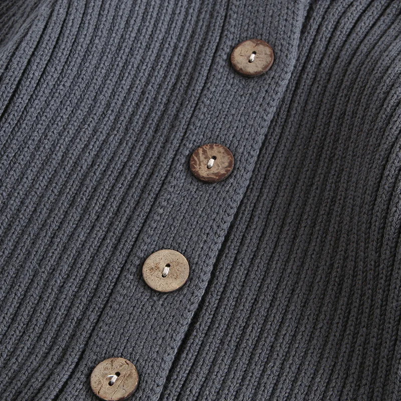 Pelele de punto para bebé con cuello redondo de primavera - imagen 5