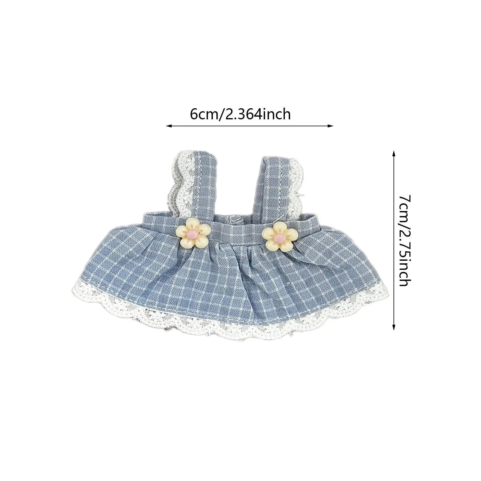 Doll Suspender Skirt Role Playing Costume Accessories for 12cm Pendant Dolls