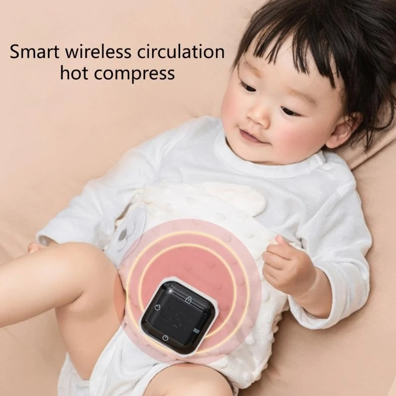 Banda protectora cálida para Abdomen del bebé M76C, banda para circunferencia del vientre con compresión caliente suave y - imagen 2