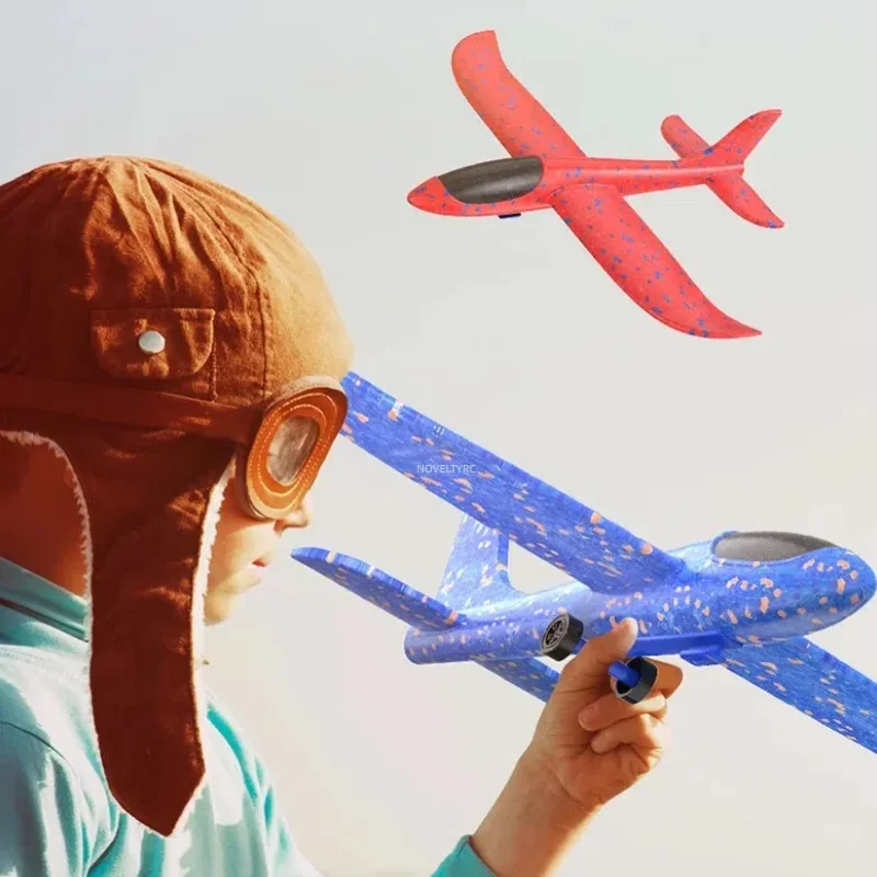 Avión de espuma lanzador con catapulta para juegos al aire libre - imagen 2