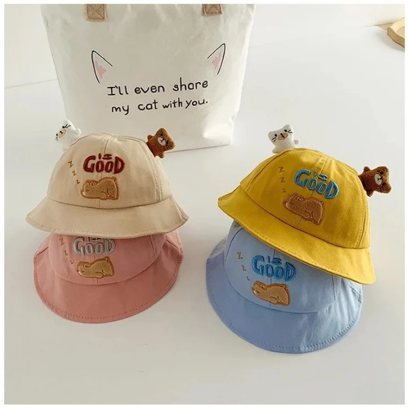 Gorro pescador con orejas y motivos animales para bebé - imagen 4