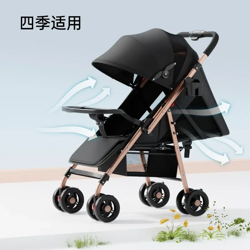 Cochecito ultraligero bidireccional reclinable y plegable - imagen 3