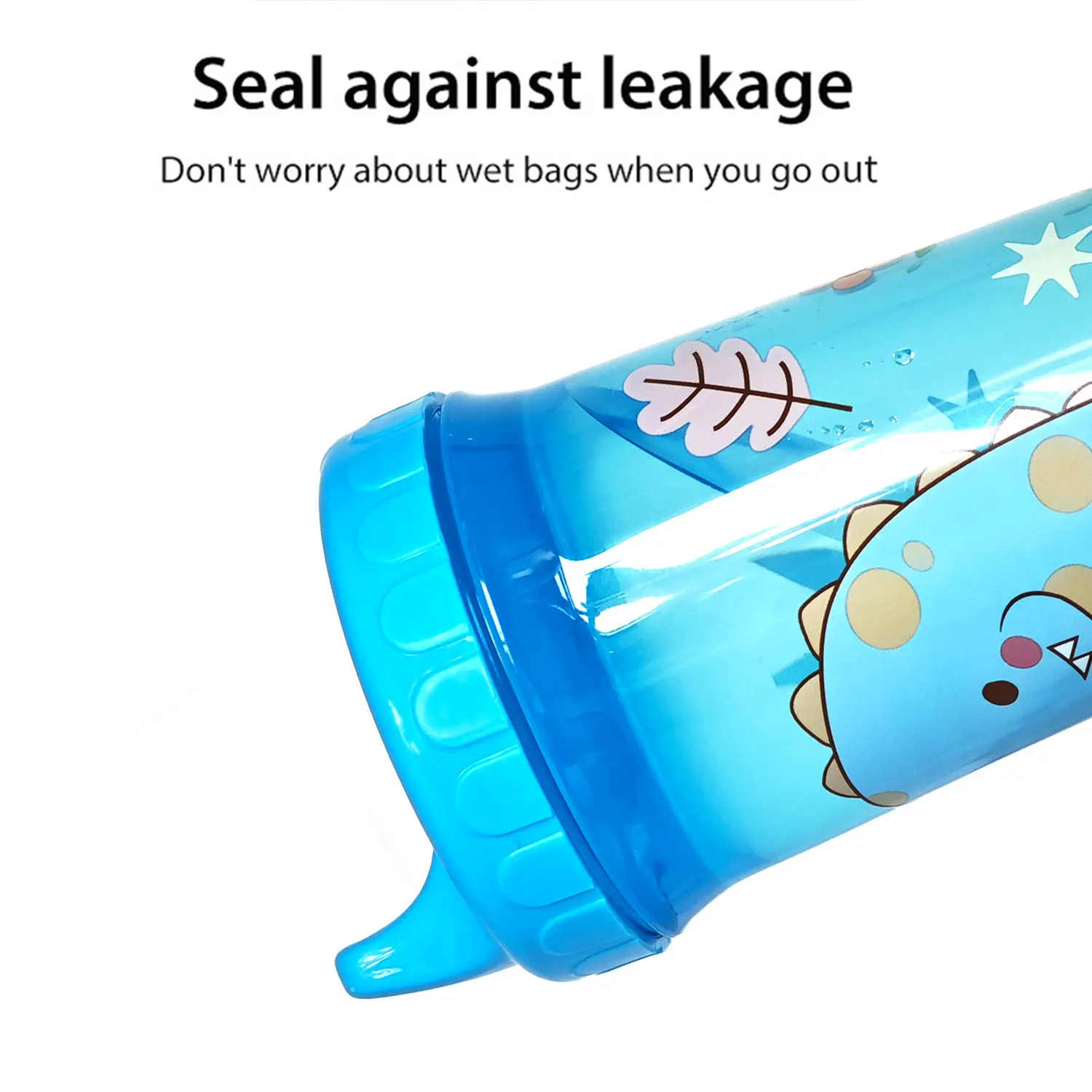 Taza para beber para bebé de 2 a 6 años, botella de entrenamiento sin Bisfenol, con dibujos animados, 300ml - imagen 5