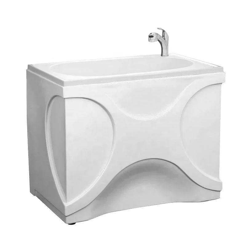 Bañera acrílica de alta calidad para bebé con grifo escurridor, almacenamiento para bebés maternos/aplicación hospitalaria al por mayor de naatorio - imagen 5