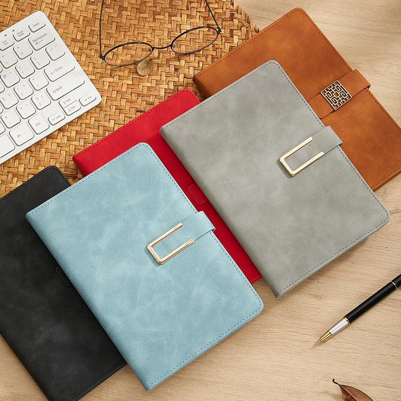 Cuaderno de cuero retro A5 de cubierta suave, compañero perfecto para reuniones de negocios y diarios de vida universitaria - imagen 2