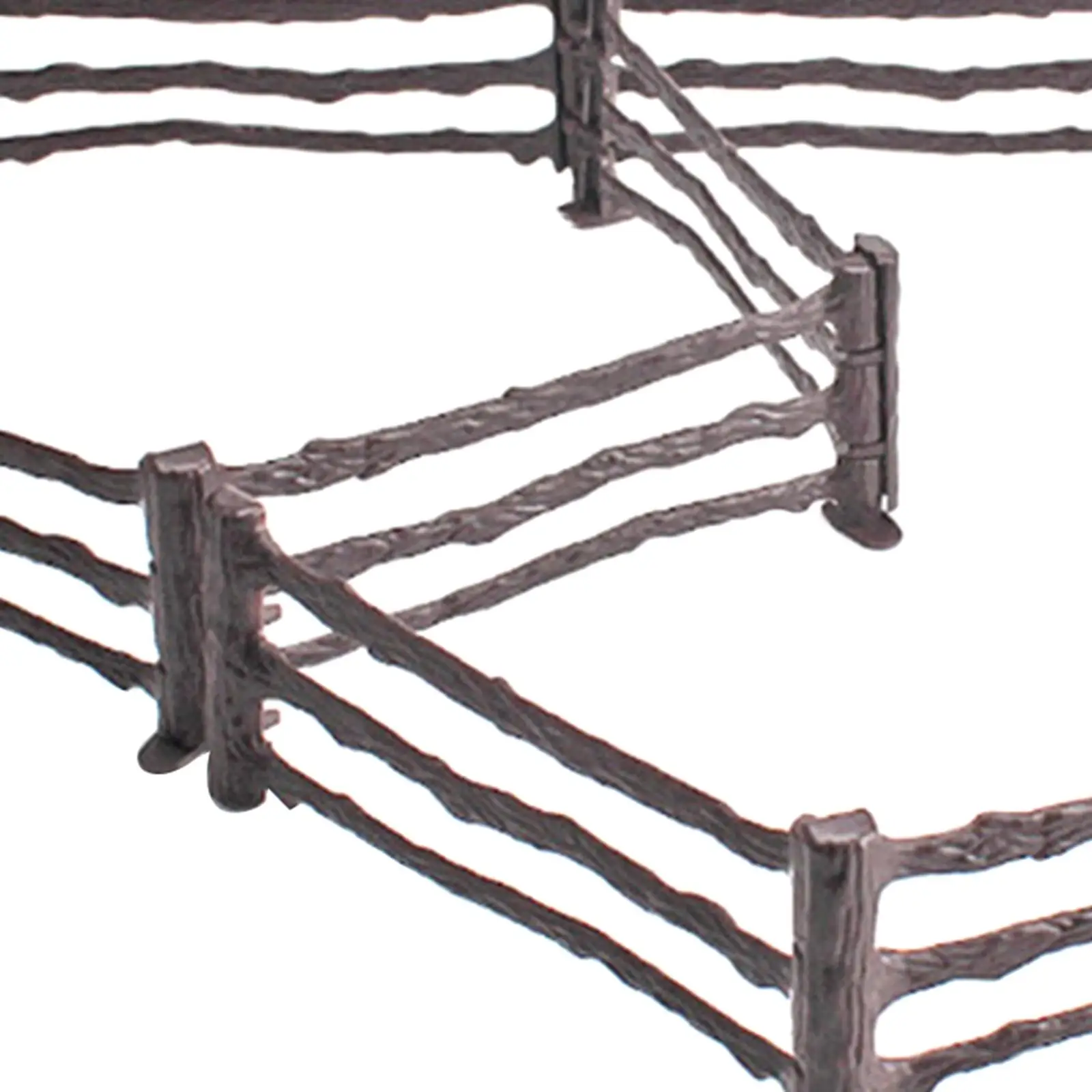 2-4pack 10Pcs Fencing Panel Accessories Playset for Game Animals Figurines